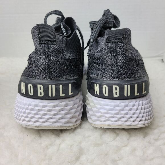 Nobull Aspire Mens Sneaker Size 15 Black Knit Runner Graphite Shoes - Picture 5 of 12